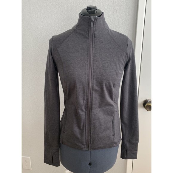 WOMEN'S All In Motion ZIP FRONT JACKET - DARK GRAY - XSMALL (127) NWOT - Picture 1 of 8